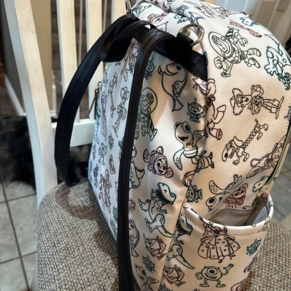 Petunia Pickle Bottom Cream and Black Baby Bag - Picture 2 of 5